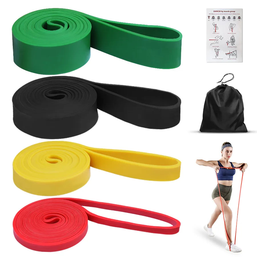 Heavy Duty Latex Resistance Band Exercise Elastic Band For Sport  Strength Pull Up Assist Band Workout Pilates Fitness Equipment